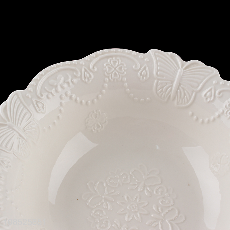 Good selling white ceramic tableware plate for home and restaurant