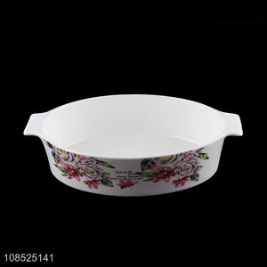 Yiwu factory flower pattern ceramic plate tableware dishes