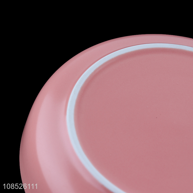 Factory supply ceramic plate pasta salad plate wholesale