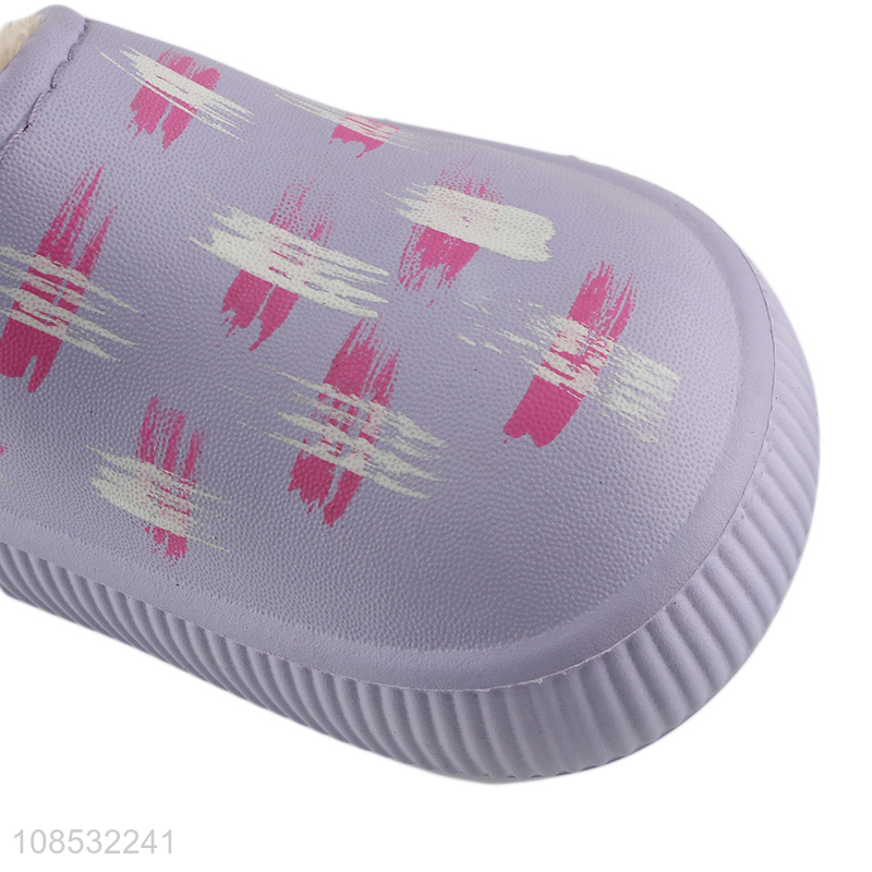 Wholesale kids winter warm slippers anti-slip waterpoof house slippers