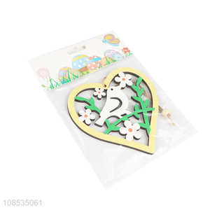 Low price Easter hanging ornaments wooden painted ornaments