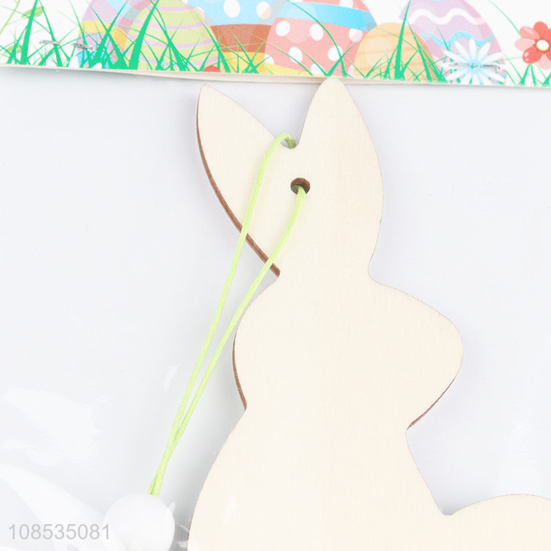Wholesale wooden hanging Easter tree ornament small gifts