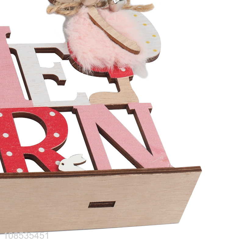 Factory wholesale wooden creative Easter ornaments decoration