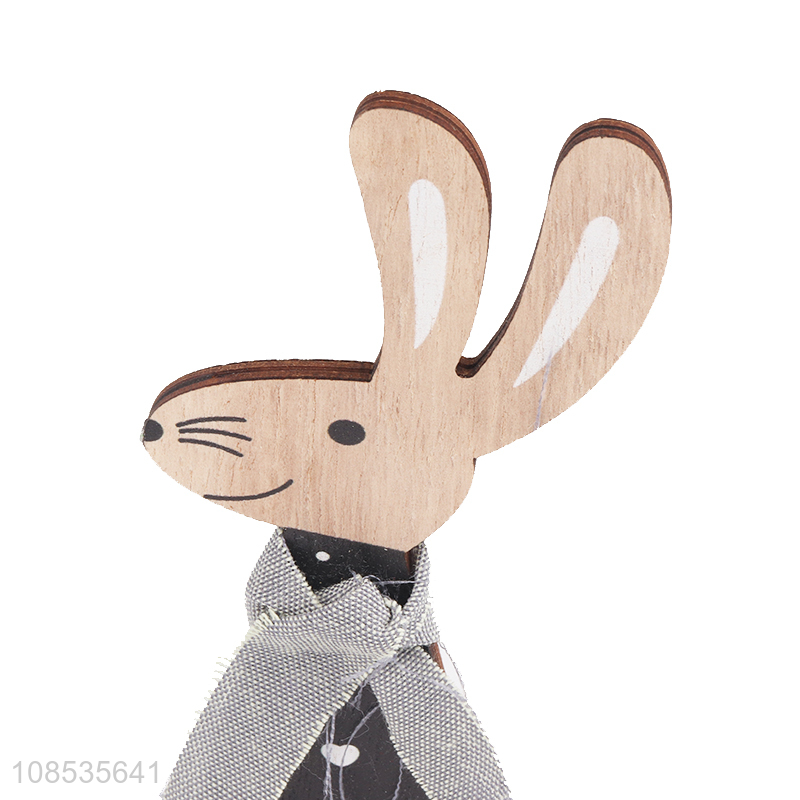 China products wooden Easter decoration tabletop ornaments