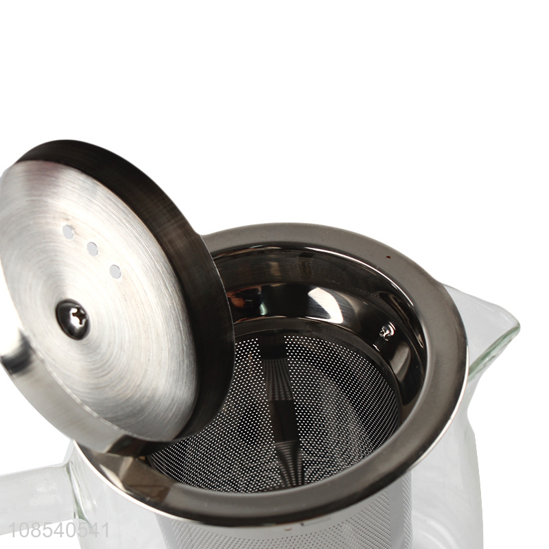 China wholesale household glass tea pot with handle