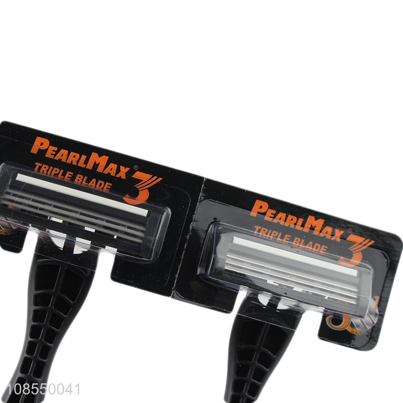 Popular products men disposable shaver with lubricating strip