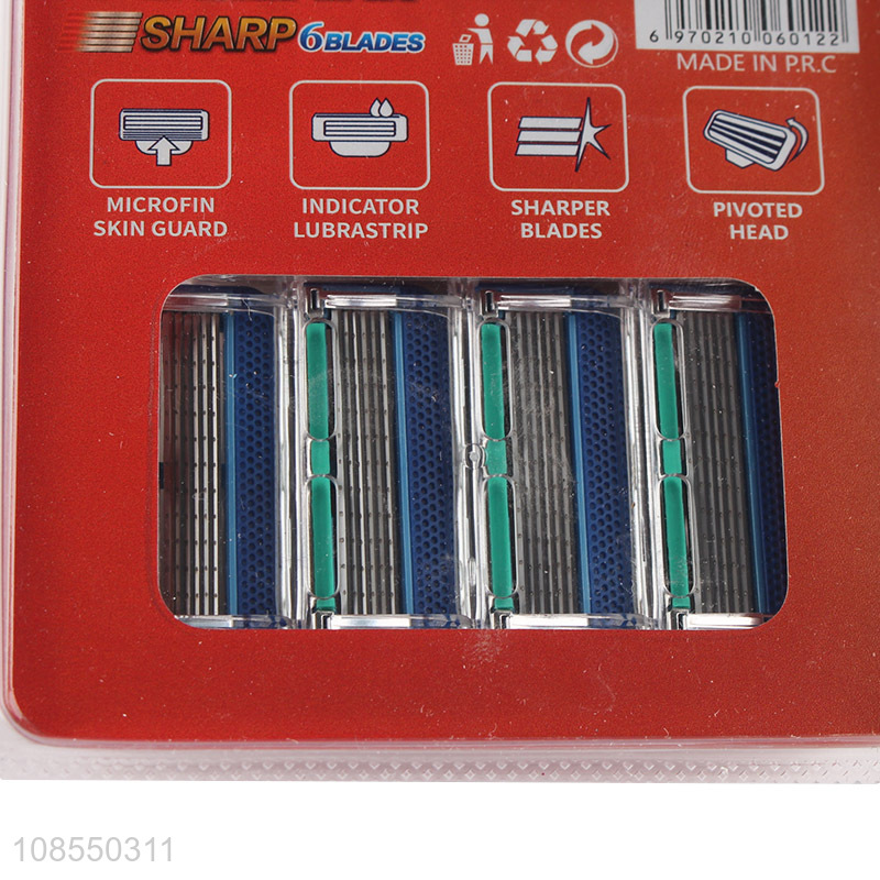 Good selling 6blades smooth shaving men razor wholesale