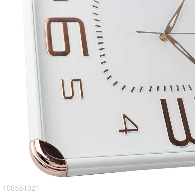 Factory wholesale mute wall clock quartz clock for home office