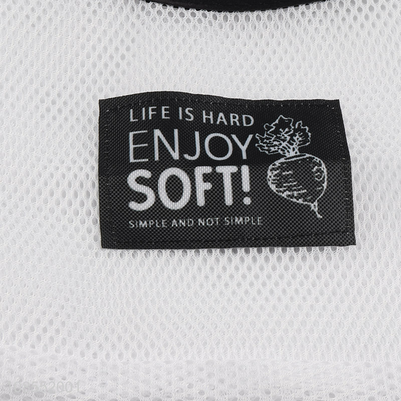 Good quality reusable hanging mesh bag storage bag for kitchen