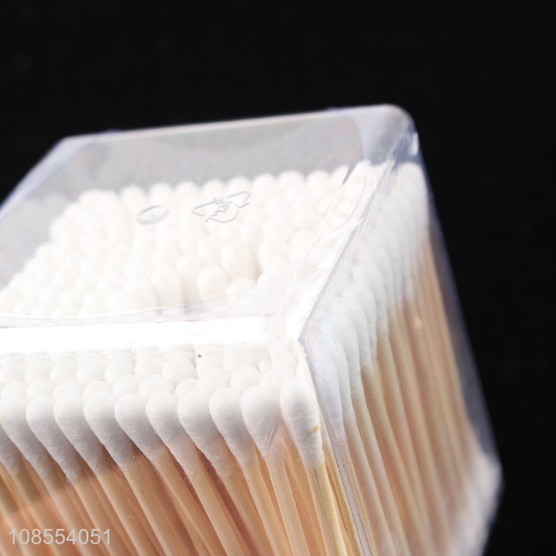 Good quality 200pcs bamboo cotton swabs natural cotton buds