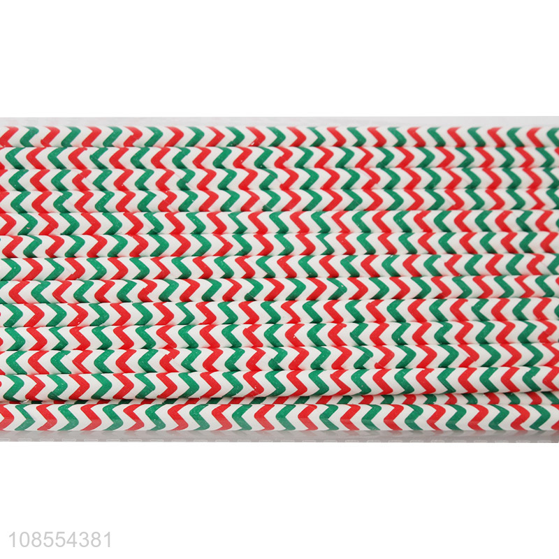 Best selling striped disposable paper drinking straw