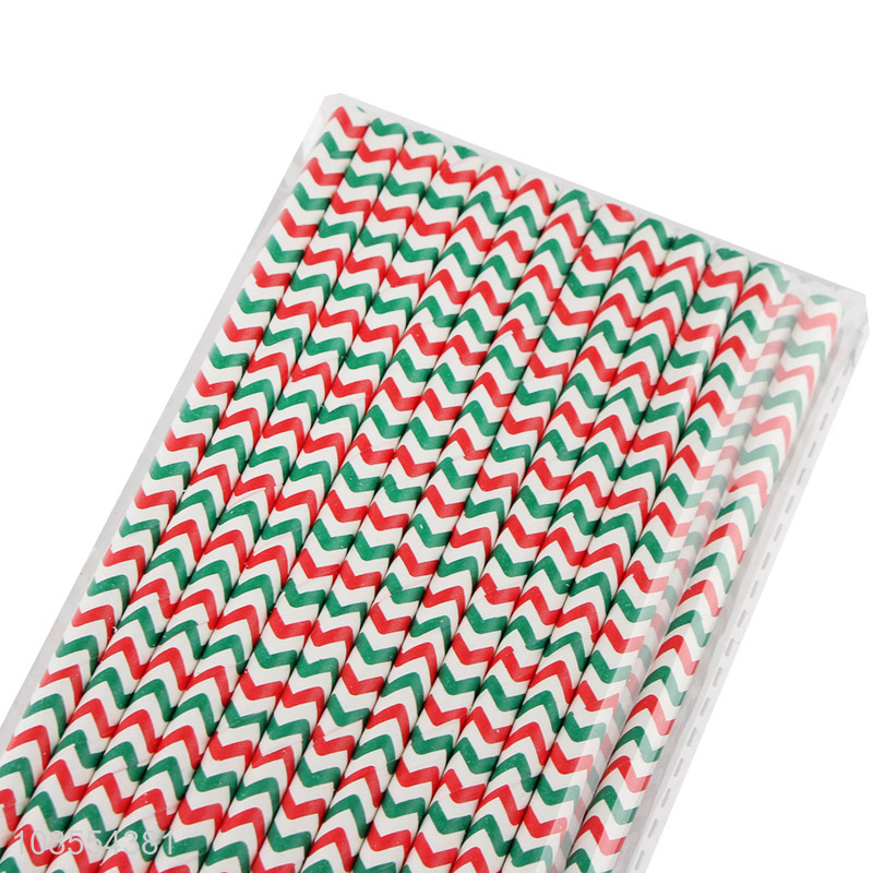 Best selling striped disposable paper drinking straw