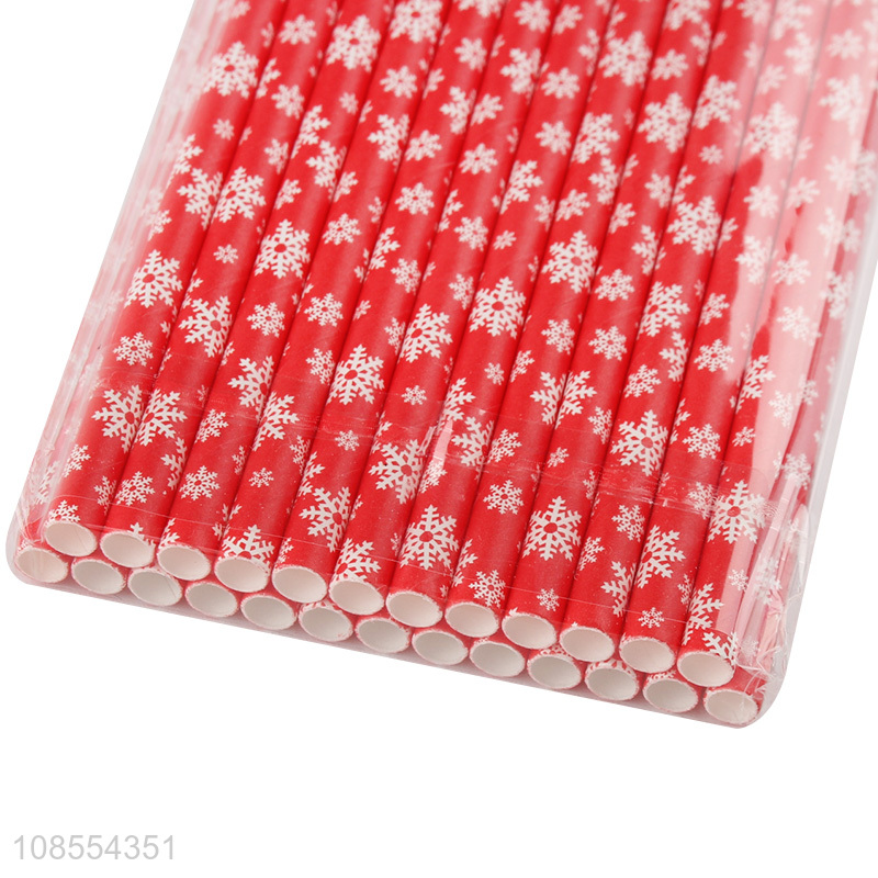Most popular christmas style paper drinking straw