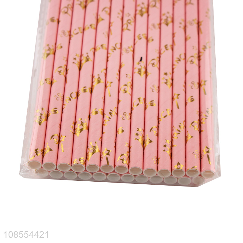 Factory wholesale multicolor paper juice straw coffee straw