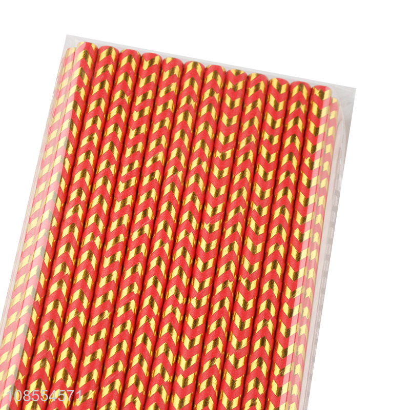 Latest products eco-friendly disposable paper straw set