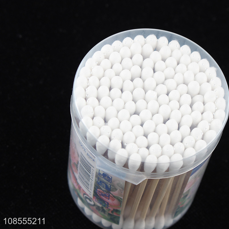 Top quality bamboo cotton swab stick for personal care