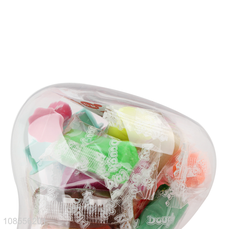 Wholesale 12 colors play dough colored clay set for kids boys girls