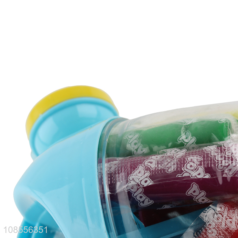 Low price portable 12 colors non-toxic wheat flour play dough kit