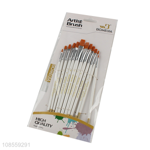 Wholesale 12pcs/set painting brush set watercolor painting brush set