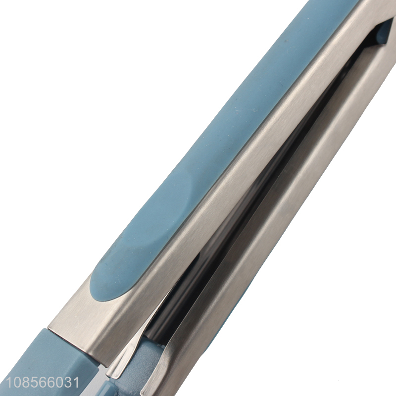 Good quality 9 inch stainless steel nylon kitchen serving tong