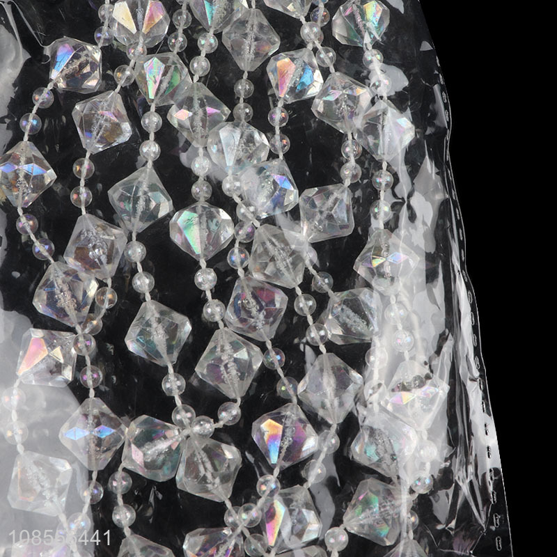 Hot products transparent christmas beaded curtain for decoration