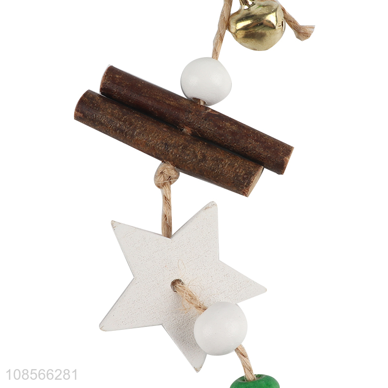 Top selling wooden christmas hanging ornaments wholesale