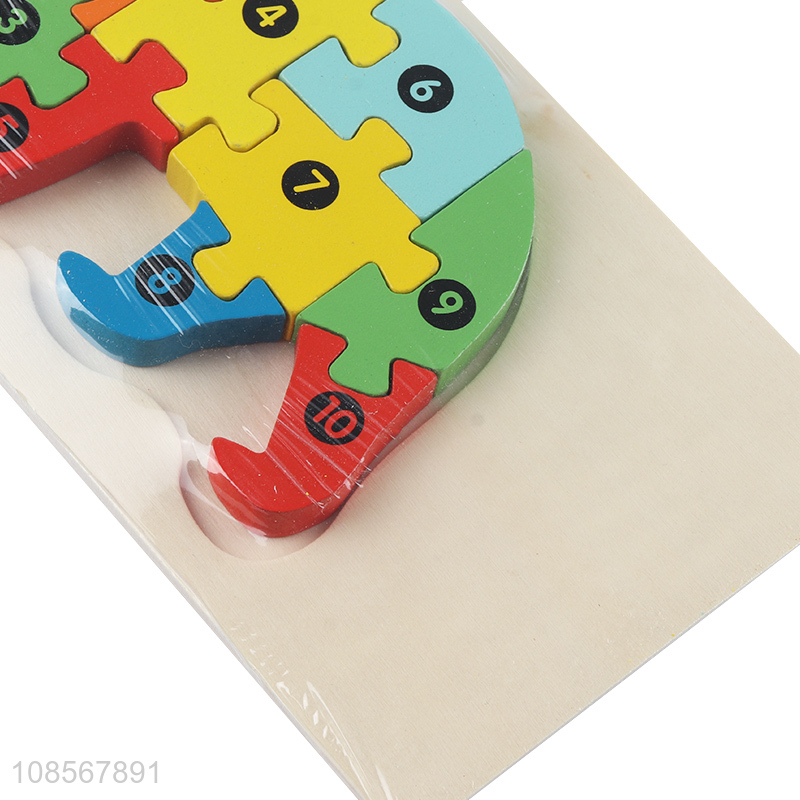 Hot sale wooden bear puzzle animal puzzle toy for toddlers