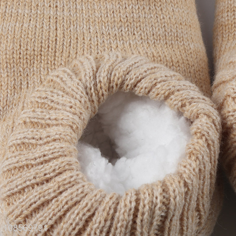 Factory wholesale cartoon knitted home slippers for winter