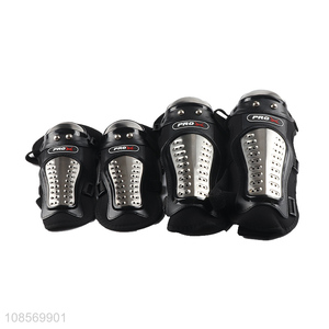 Wholesale 4pcs stainless steel motorcycle elbow & knee pads protective gear