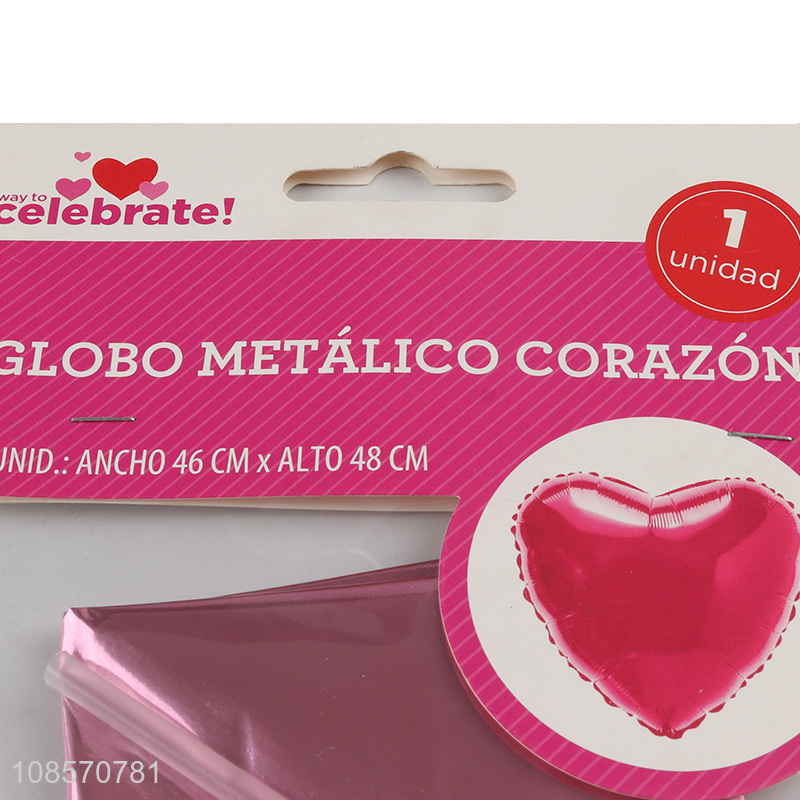 China wholesale heart shape decorative foil balloon