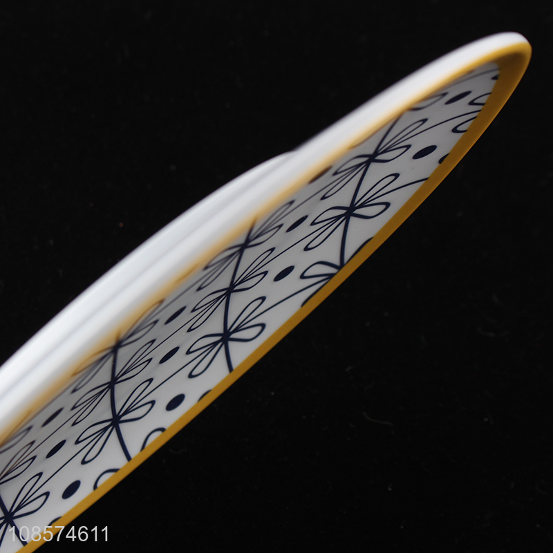 Factory supply round melamine dinner plate for home