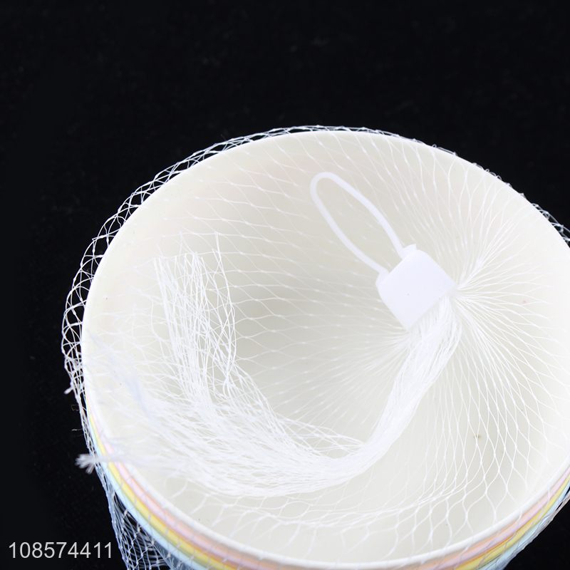 Good quality round 4pieces plastic dinnerware bowl