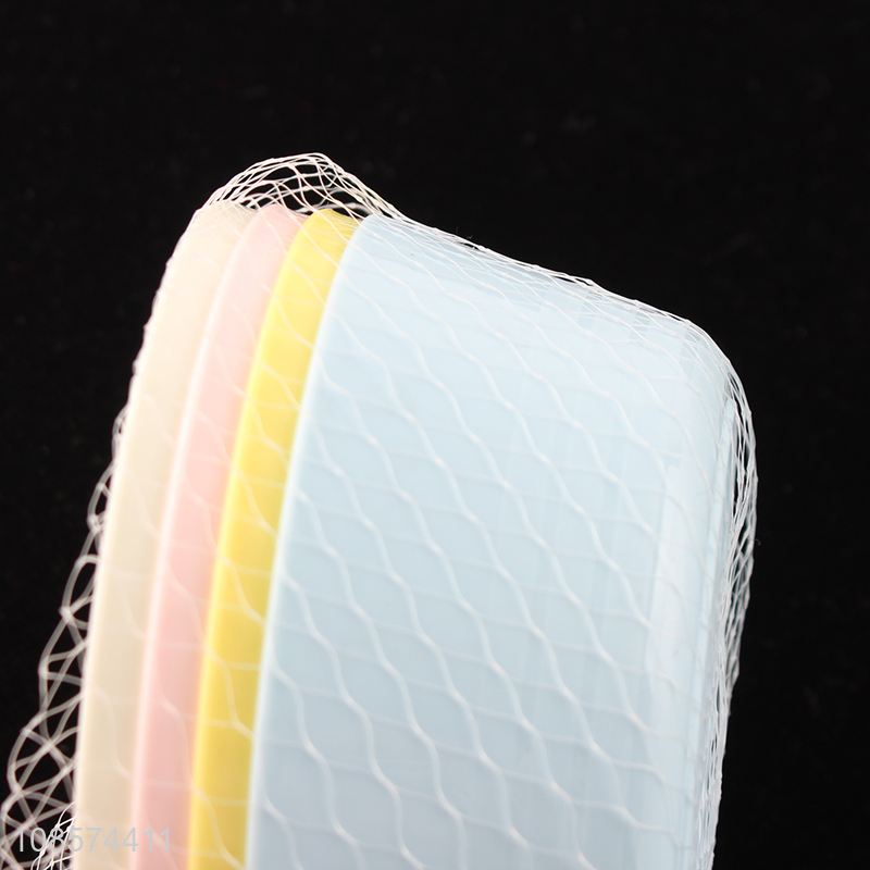 Good quality round 4pieces plastic dinnerware bowl