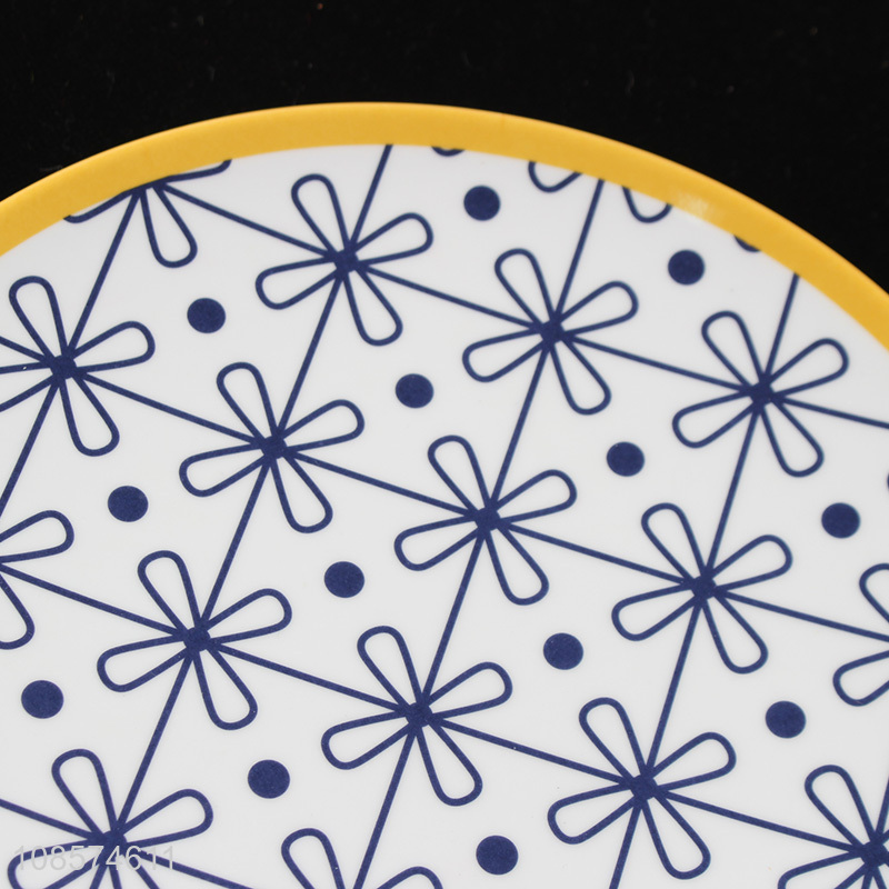 Factory supply round melamine dinner plate for home