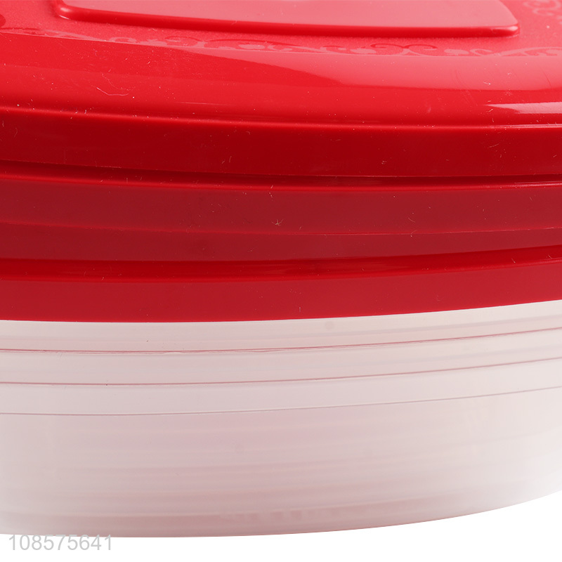 Wholesale 4pcs/set clear plastic kitchen food container fridge food crispers