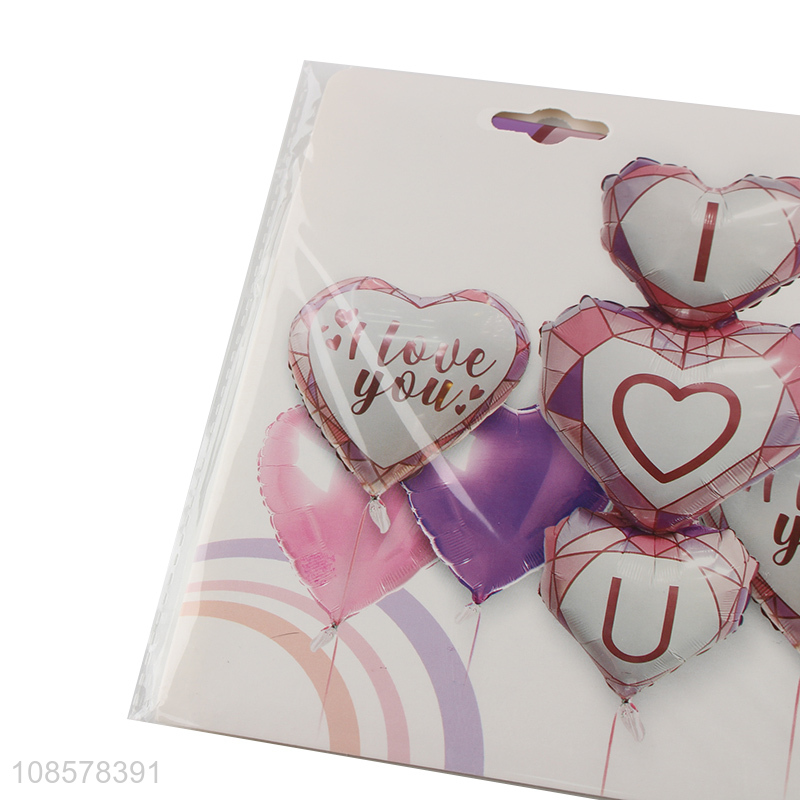 Best quality heart shape party decoration foil balloon kit
