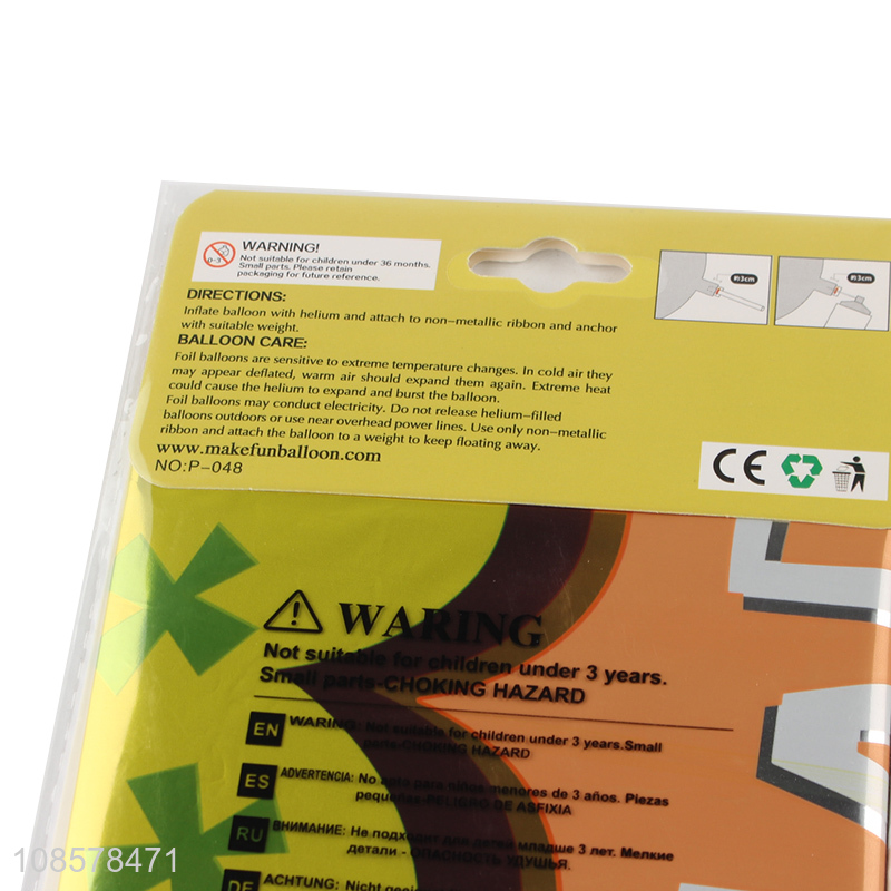 Hot items birthday party decoration foil balloon for sale