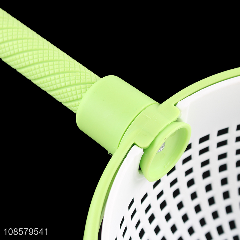 Wholesale plastic spinning colander vegetable fruit drain basket