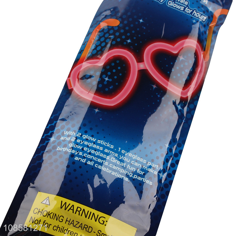 China factory heart shape glow eyeglasses for party supplies