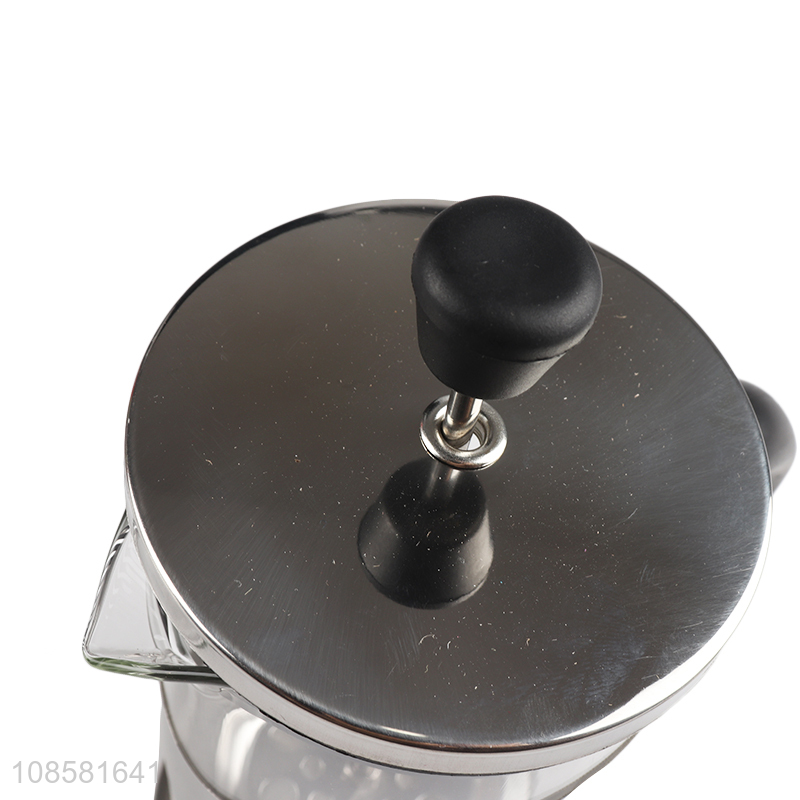 Hot selling stainless steel french press coffee maker jug with lid