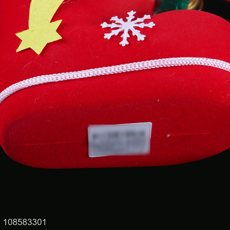 Hot selling red Christmas boot for Christmas decoration