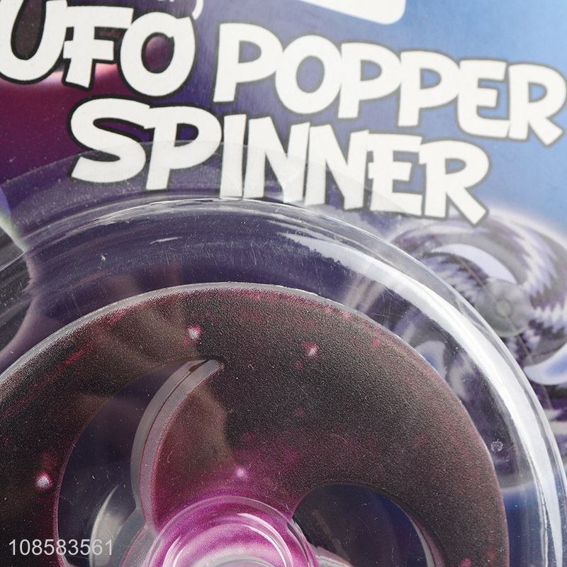 Online wholesale fidget toy glow in dark ufo popper spinner