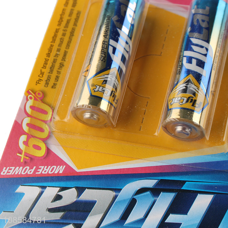 China products 2 pieces 1.5V AA alkaline zinc-manganese batteries