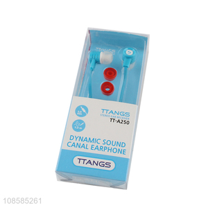 Top sale stereo ear receiver dynamic sound canal earphones