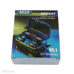 New arrival digital indicator wireless earphones headset for sale