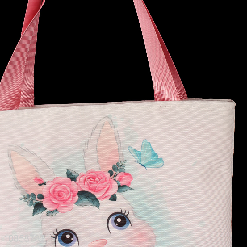 Latest design cartoon girls canvas bag shopping bag for sale