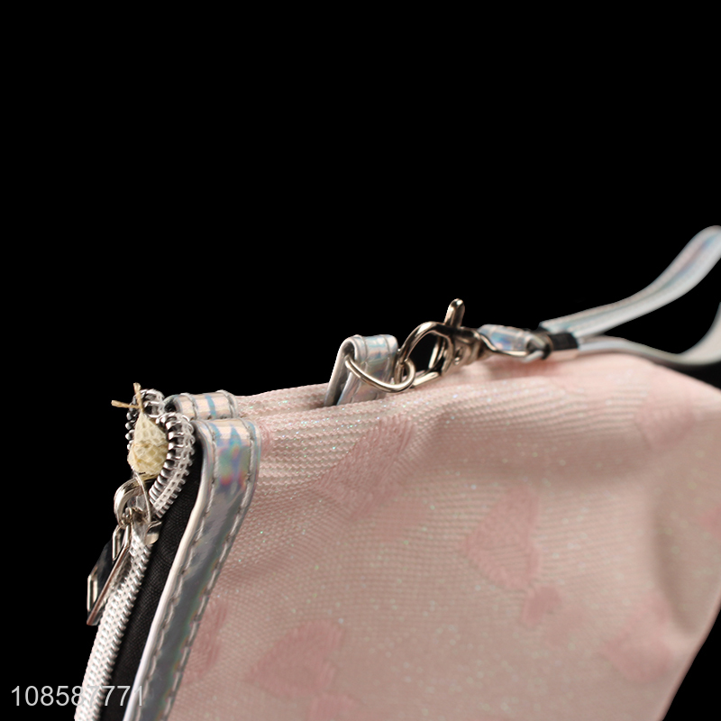 Best selling heart pattern makeup bag cosmetic bag with zipper