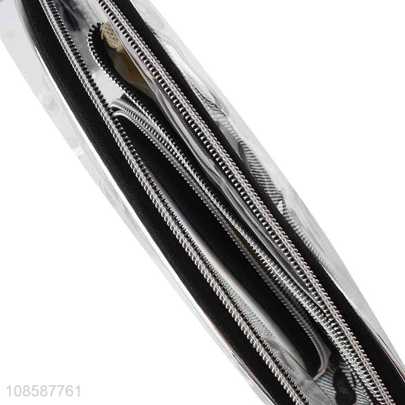 China products multicolor transparent makeup bag set for sale