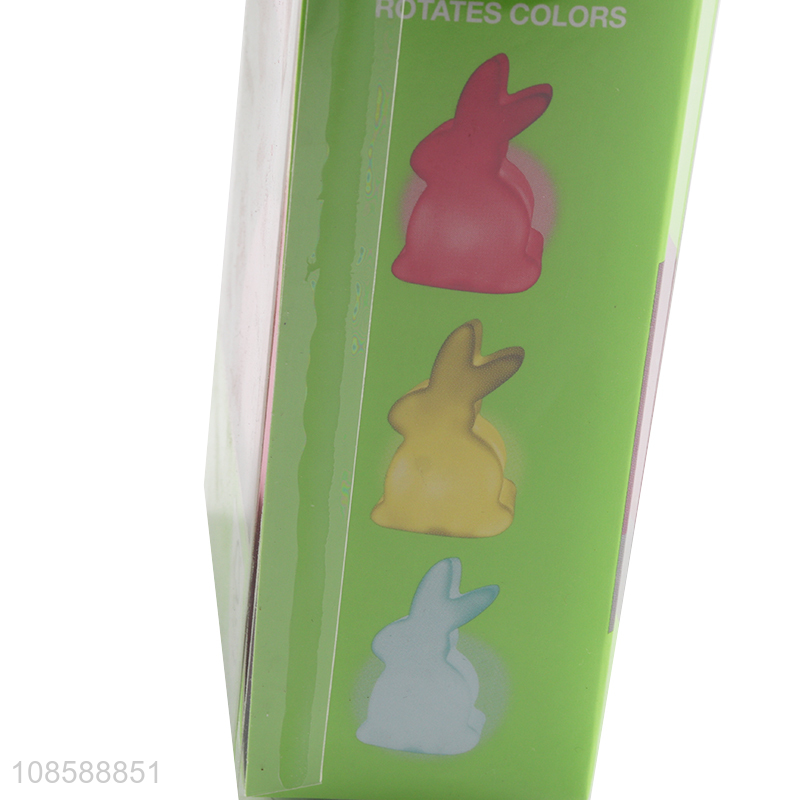 New product 6 color changing light bunny night light for age 8+