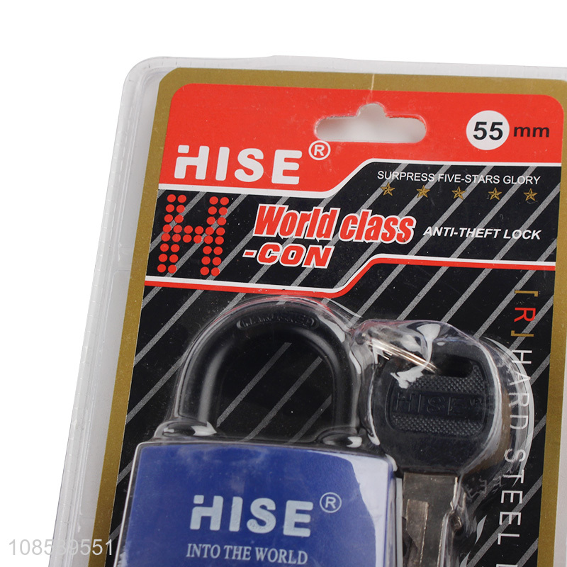 Wholesale waterproof plastic coverd short-beam padlock with keys